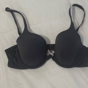 Victoria's Secret Body By Victoria Lined Perfect Coverage Dark Gray Bra 36B